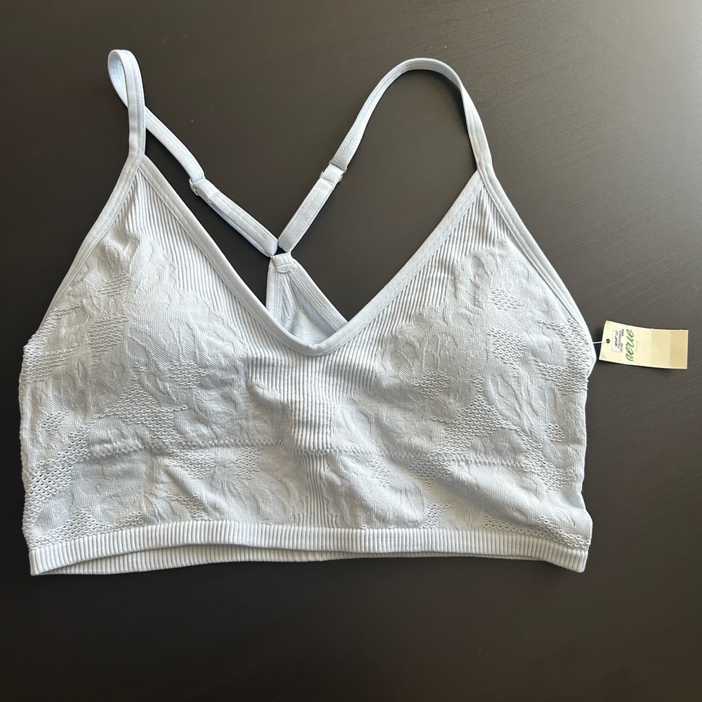 Aerie Light Blue Lace Bralette